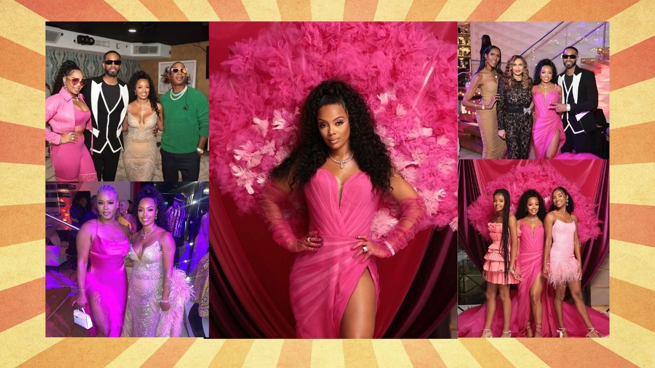 Mielle Organics CEO, Monique Rodriguez Celebrated Her 40th Birthday in a Pink Custom Nicole + Felicia Gown with Rene Caovilla Heels to her Cirque Du Moleil Theme Party + More