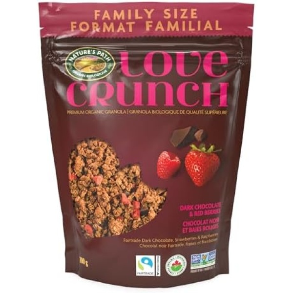 Nature's Path Love Crunch Dark Chocolate & Red Berries Granola - 700 g