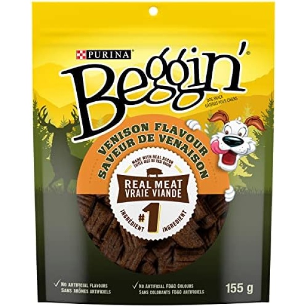 Purina Beggin' Dog Treats; Venison Flavour - 155 g Pouch