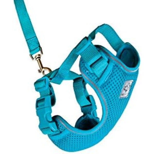 RC Pet Products RC Pets Adventure Kitty Harness, Cat Walking Harness, Large, Teal (53805015)