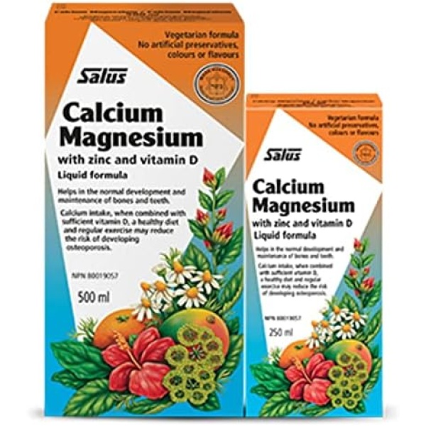 Salus Calcium Magnesium Liquid Herbal and Mineral Supplement – Bonus Pack (500ml+250ml)