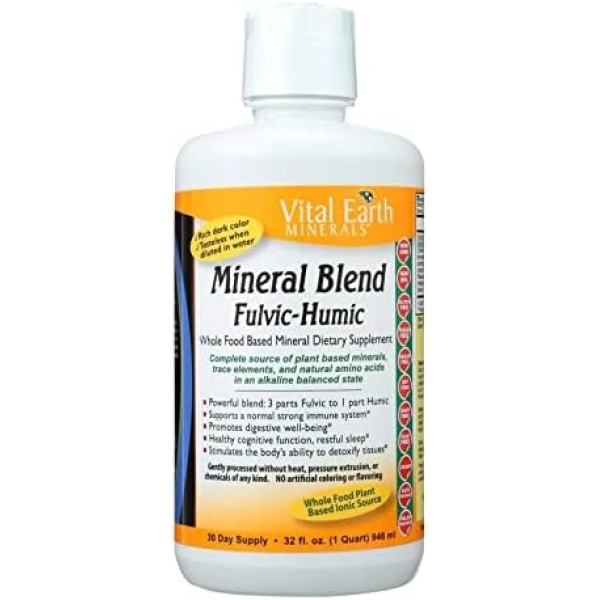 Vital Earth Minerals fulvic-humic Mineral Blend - 32 Fl Oz