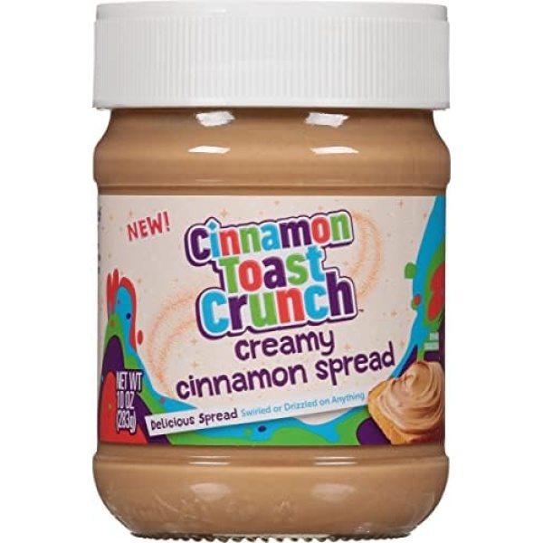 1 x Jar of Cinnamon Toast Crunch Spread - Use on anything Sandwichs, Crackers, Desserts, Ice Cream and More- Imported from US