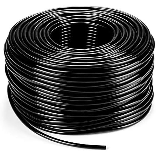 200ft 1/4 inch Drip Irrigation Tubing Blank Distribution Tubing Drip Irrigation Hose Garden Watering Tube Line for Garden Irrigation System