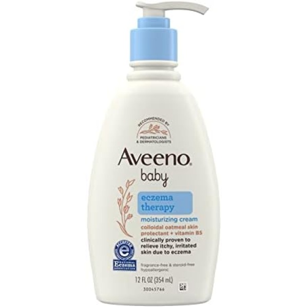 Aveeno Baby Eczema Therapy Moisturizing Cream, 12 Fl. Oz