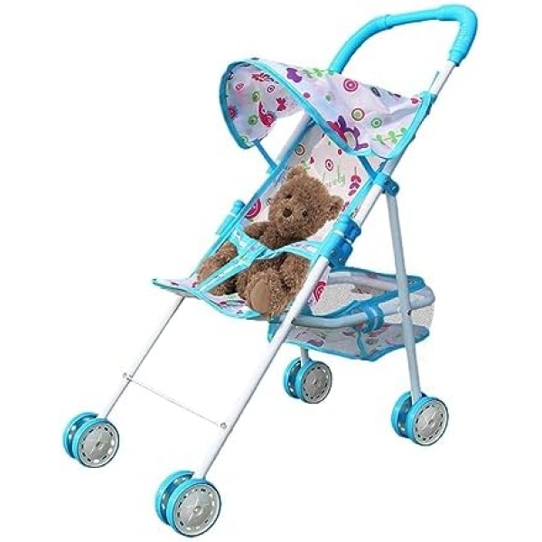 Baby Doll Stroller | Foldable Doll Stroller | Super Cute Baby Doll Accessories Stroller Toy for Toddler Girls