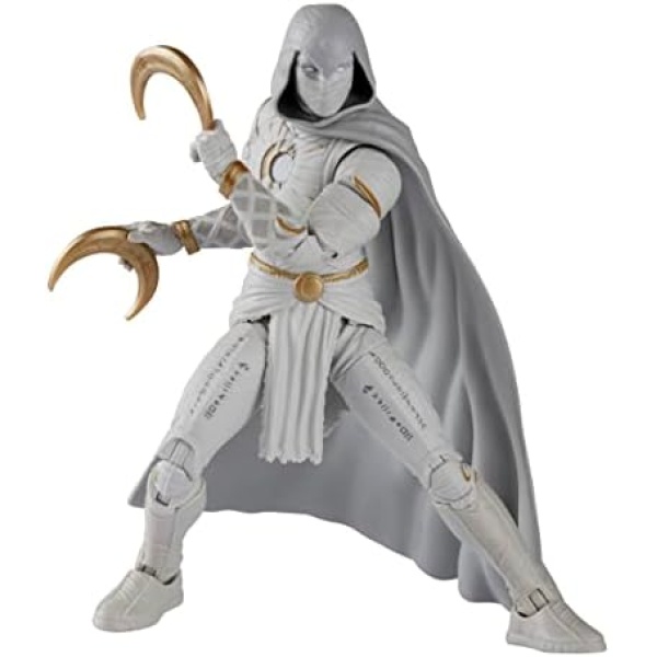 Hasbro Marvel Legends Series Disney Plus Moon Knight MCU Series Action Figure 6-inch Collectible Toy, Includes 4 Accessories, Multicolored, F3858