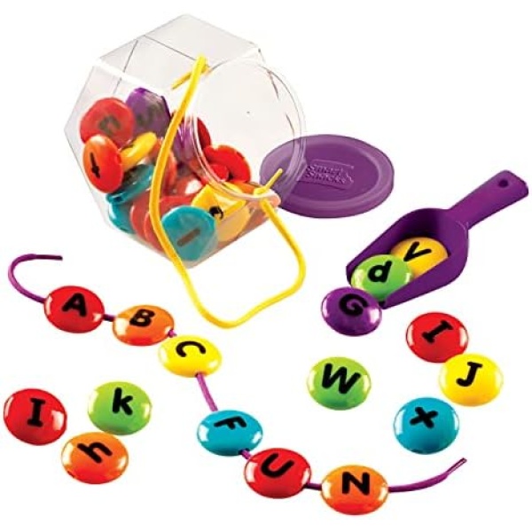 Learning Resources Smart Snacks ABC Lacing Sweets, Fine Motor Toy, 29 Pieces