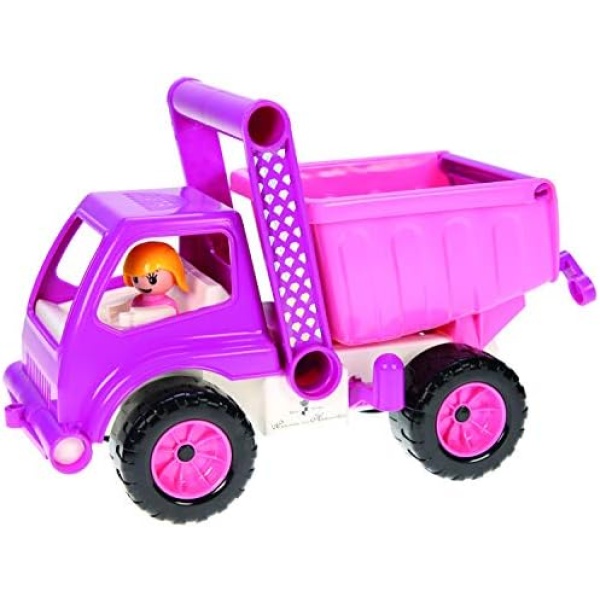 Lena Eco Active Princess Dump Truck Toy for Kids | Moveable & Lifting Back Toy Dump Truck for Toddlers BPA & Phthalates Free Food Grade Resin and Environmental Friendly Construction Vehicle Toy Pink