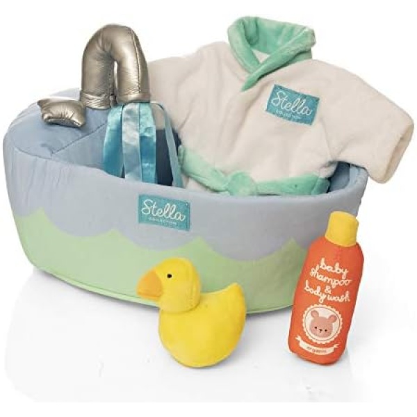 Manhattan Toy Stella Collection Soft Bath Playset with Accessories for 12" and 15" Soft Dolls