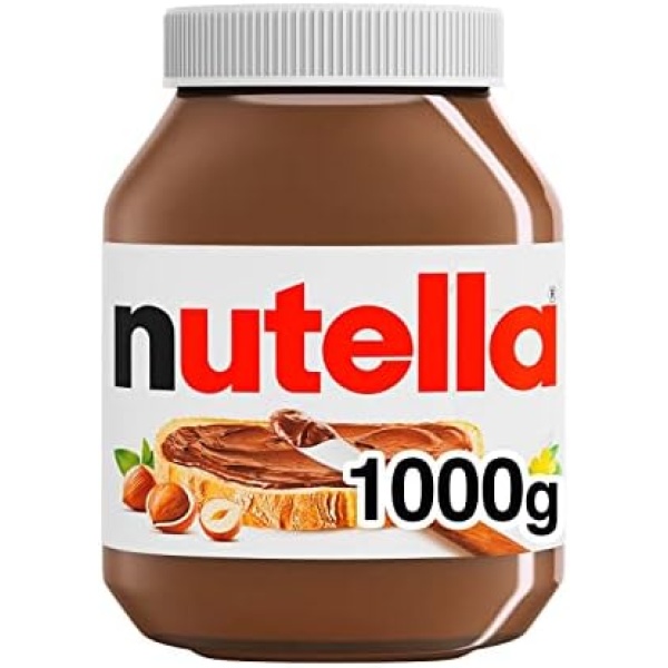 NUTELLA Hazelnut Spread with Cocoa for Breakfast; Bulk 1 Kilogram Jars; 6 Count