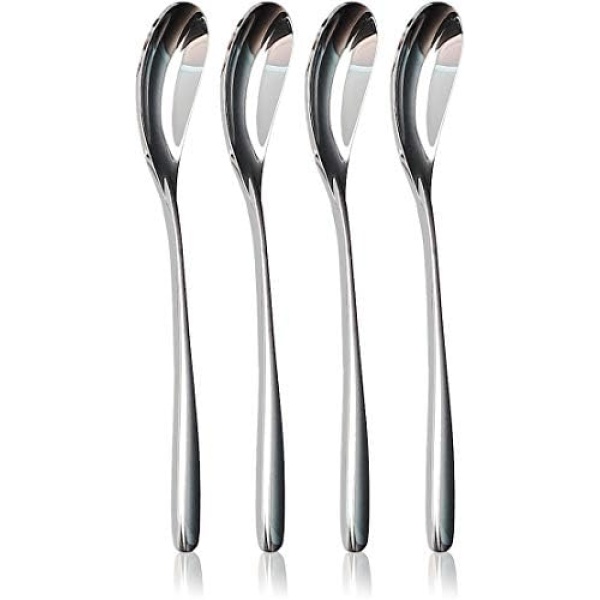 NobleEgg Egg Spoons for Soft Boiled Eggs | 18/10 Stainless Steel | 5.5 inches | Set of 4