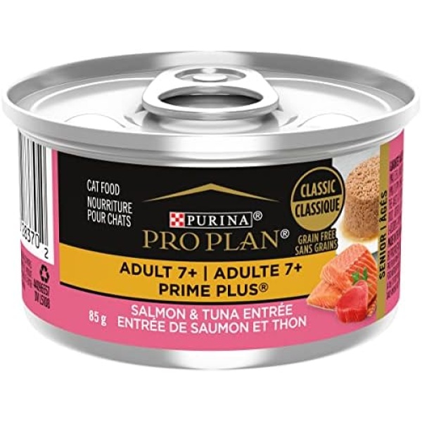 Pro Plan Senior Wet Cat Food, Salmon & Tuna 85 g (24 pack)