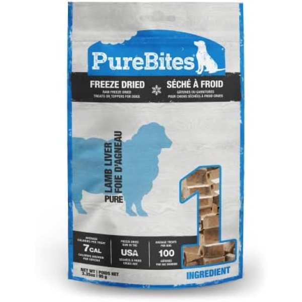 Purebites Lamb for Dogs, 3.35Oz / 95G - Mid Size