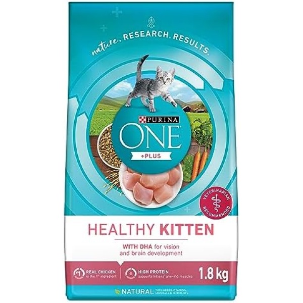 Purina ONE Healthy Kitten Food, Dry Cat Food 1.8 kg