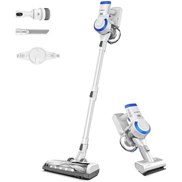 Tineco A10 Cordless Stick Vacuum Cleaner, Lightweight and Quiet, Powerful Suction, Converts to Handheld Vacuum with Attachments, Wall-Mounted Dock