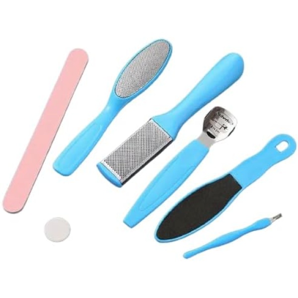 TorontoFinds Rasp Hard Skin Pedicure Callus Remover Set - 8 pcs - Professional Foot Filing Set For Dead Skin Removal