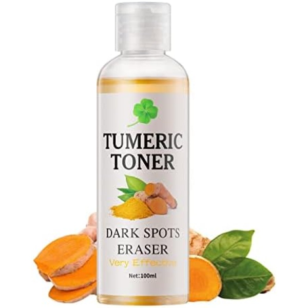 Turmeric and Vitamin C Face Toner, Dark Spot Corrector Face Toner, Skin Brightening Face Moisturizer, Moisturizing Toner for Face, Soothing Facial Toner for Spots, Fine Lines, Hydrating Face Toner Suitable for All Skin Types - 3.4oz / 100ml