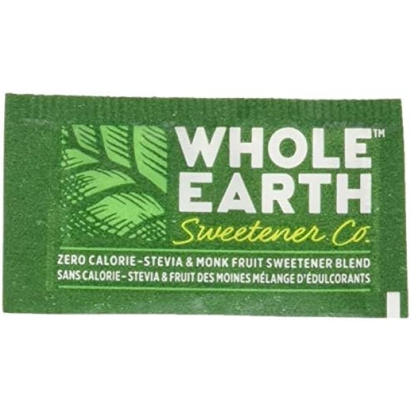 Whole Earth Sweetener Company Stevia & Monk Fruit Sweetener, Erythritol Sweetener, Sweet Leaf Stevia Packets, Sugar Substitute, Natural Sweetener, 1000-Count[Packing may vary]