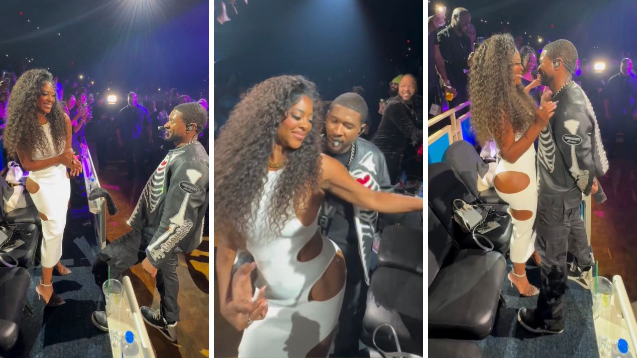 You Ask, we answer! Real Housewives of Atlanta Star Kenya Moore Wore a White $790 Dundas World Cutout Dress to Usher’s Las Vegas Residency