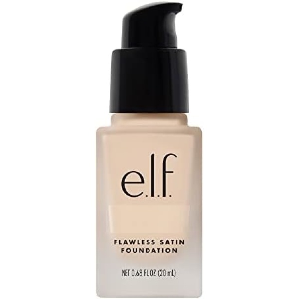 e.l.f. Flawless Finish Foundation, Lightweight & Medium Coverage, Semi-Matte Finish, Pearl, 0.68 Fl Oz (20mL)