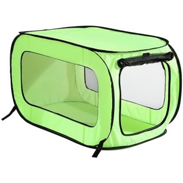 Beatrice Home Fashions Portable, Collapsible, Pop Up Travel Pet, Cat and Dog Kennel, 36" L x 22" W x 22" H, Green