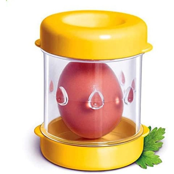 Boiled Egg Peeler Manually Egg Sheller Portable Hard-Boiled Egg Shell Separator Egg Shell Separato Magic Eggshell Machine（Random Color)