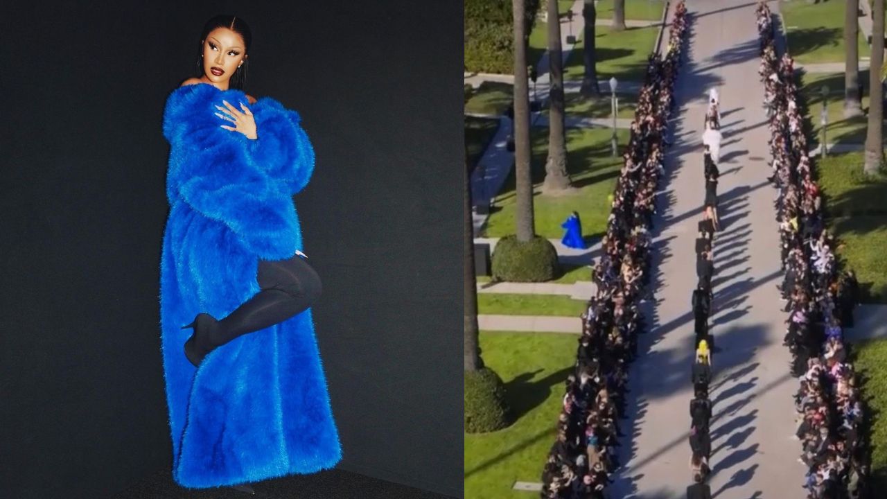 Cardi B Made Her Runway Debut at the Balenciaga PF ’24 Show in Los Angeles – Fashion Bomb Daily