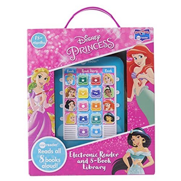 Disney Princess Cinderella, Belle, Ariel, and More!- Me Reader Electronic Reader and 8 Sound Book Library – PI Kids