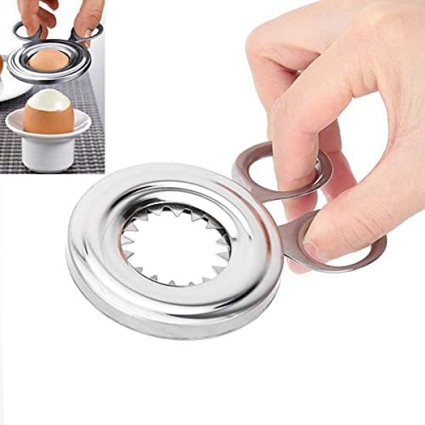 Egg Topper Cutter, Stainless Steel Egg Shell Scissors Opener Boiled Egg Cutter Egg Clipper Egg Scissor Egg Remover Tool for Kitchen Utensils