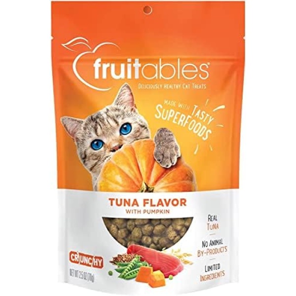 Fruitables Tuna and Pumpkin Cat Treats 2.5 Ounce