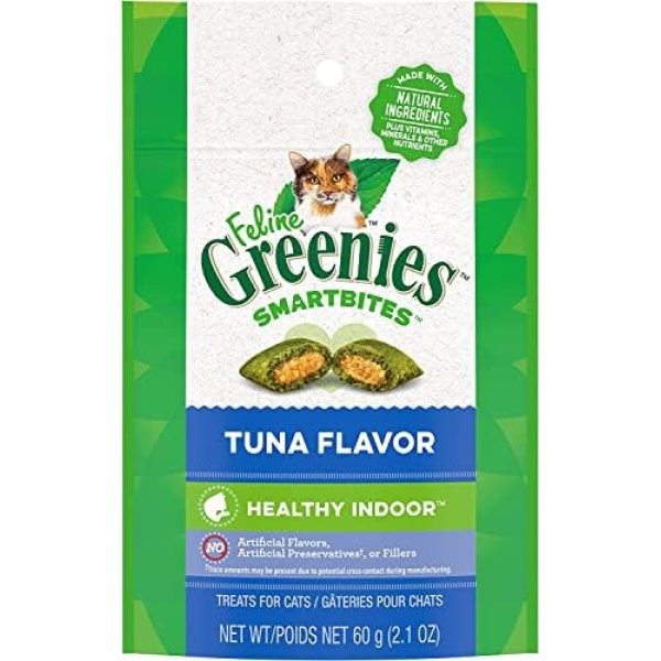 Greenies Smartbite Hairball Tuna Cat Treat (1)