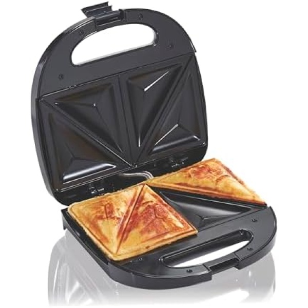 Hamilton-Beach-Electric-Sandwich-Maker-and-Toaster-Makes-Omelets-and-Grilled-Cheese,-4-Inch,-Easy-to-Store,-Black-(25430)