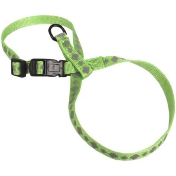 Hamilton Chea RF SMLI Reflective 3/8-Inch Adjustable Reflective Figure 8 Pup-Cat Harness, Small, Lime