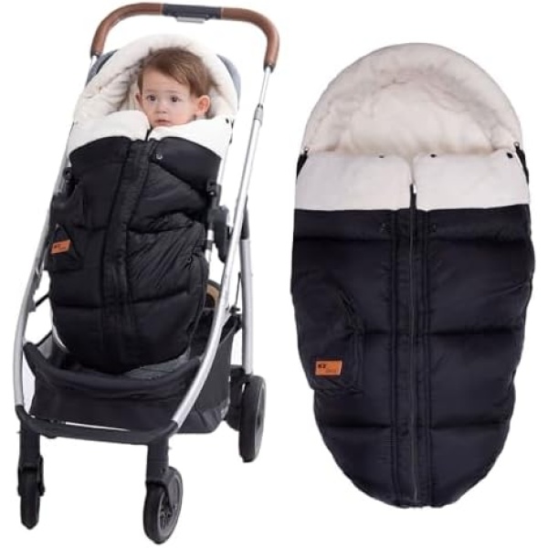 KZ Dotnz Weatherproof Footmuff with Temperature Control, Winter Warm Baby Stroller Warmer, Stroller Accessories, Best, New Born Baby Gifts