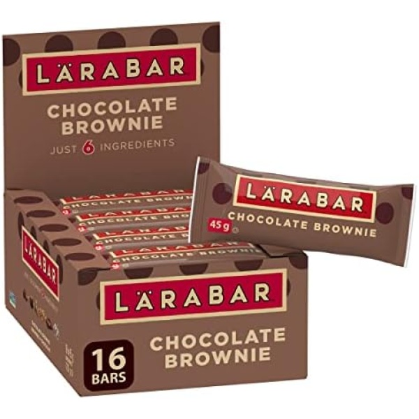 LÄRABAR Gluten Free Chocolate Brownie Fruit and Nut Energy Bar, 16-Count, 720 Gram