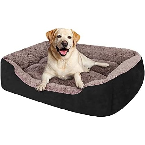 PUPPBUDD Dog Beds for Medium Dogs, Rectangle Washable Dog Bed Comfortable and Breathable Pet Sofa Warming Orthopedic Dog Bed for Medium Dogs