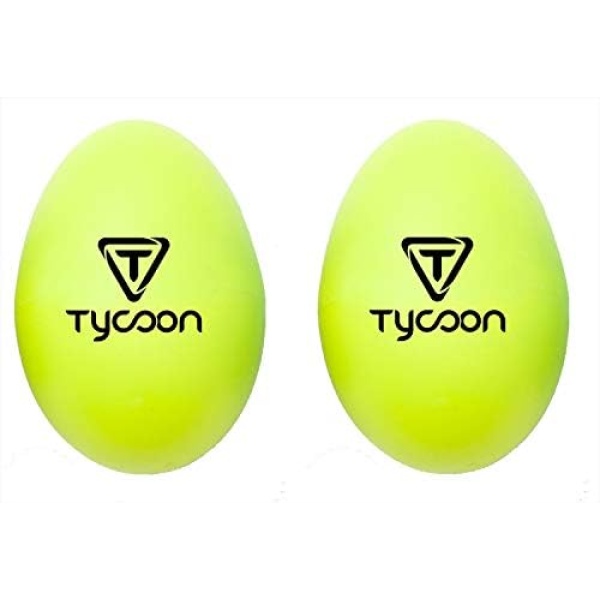 Tycoon Percussion Plastic Egg Shakers - Yellow