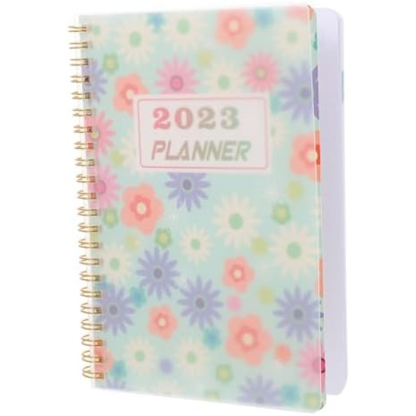 VILLCASE Planner Travel Notebook Office Notebook Diary Notebook Plans Writing Notepad A5 Weekly Calendar Pu