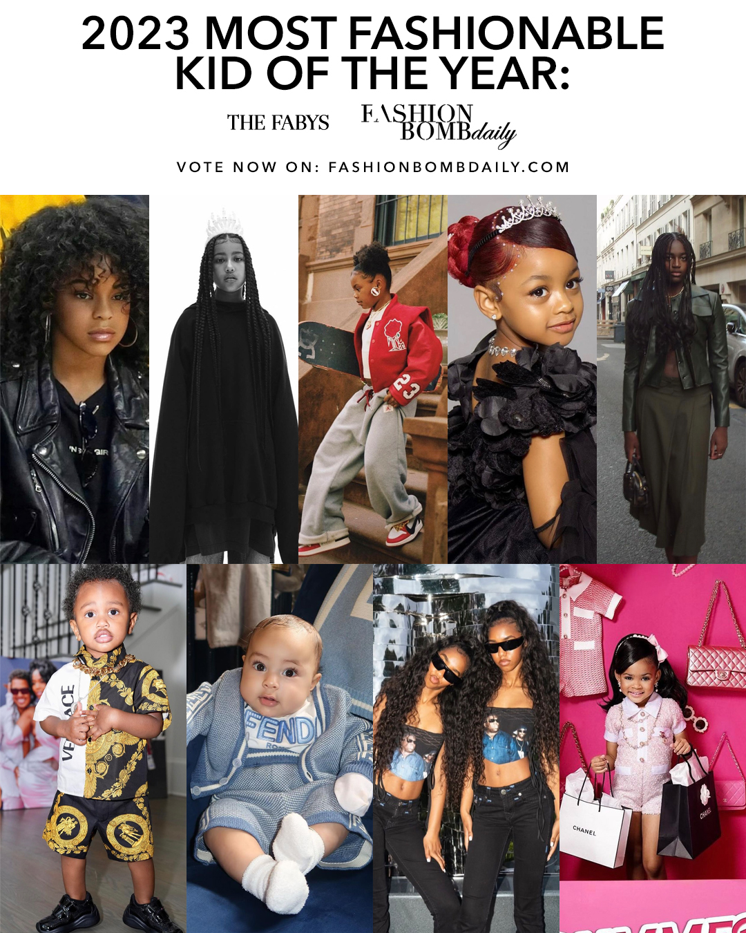 Vote for Most Fashionable Kid Including North West, Junie Shumpert, Blue Ivy + More – Fashion Bomb Daily