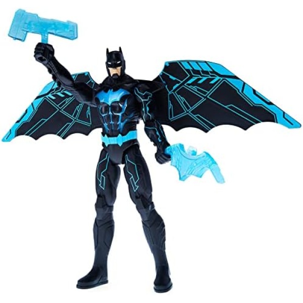 dc Comics Batman Bat-Tech 12-inch Deluxe Action Figure with Expanding Wings, Lights and Over 20 Sounds, Kids Toys for Boys, 6061884