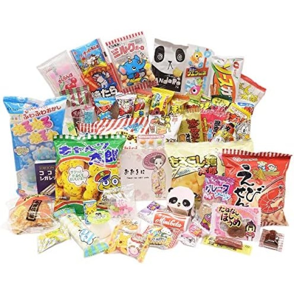 50 Japanese Sweets Assortment Gift "MAIKO" DAGASHI Set Japanese Candy Japanese Food With MAIKO sticker Pio big bazar