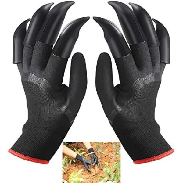 Garden Gloves with 8 Claws Home Gardening Gloves Quick and Easy to Dig and Planting Right and Left Both Have Claws