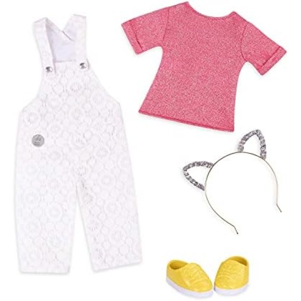 Glitter Girls 14” Doll Deluxe LACE Overalls Outfit