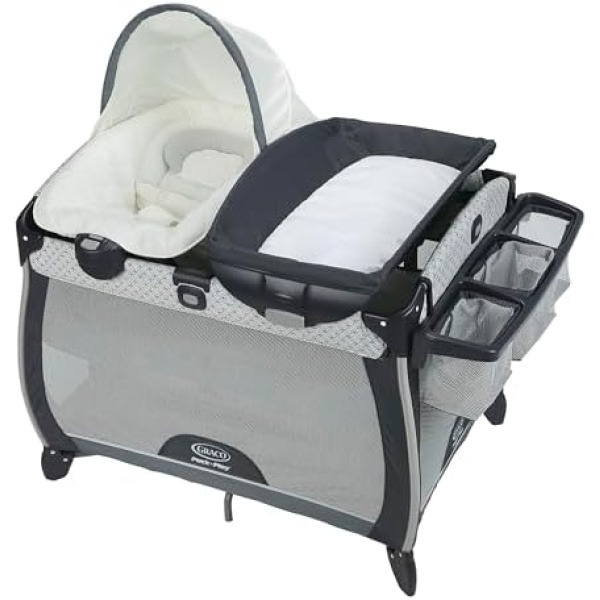 Graco Pack N' Play Quick Connect Portable Lounger Deluxe, McKinley