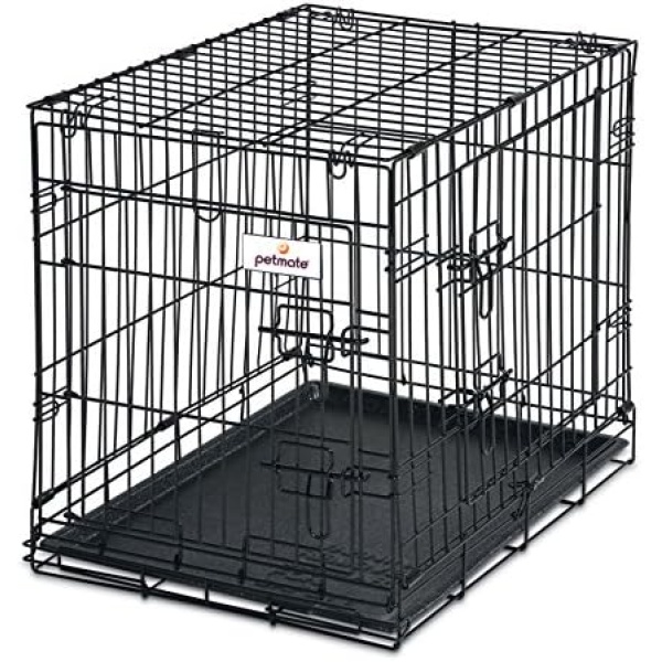 Petmate 21951 19-Inch 2-Door Training Retreats Wire Kennel for Dogs Upto 15-Pound