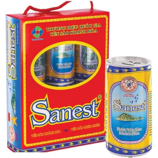 Sanest Drink - Edible Bird's Nest Beverage - Sugar - Healthy Drink (Pack of 6) - 190 ml Each can