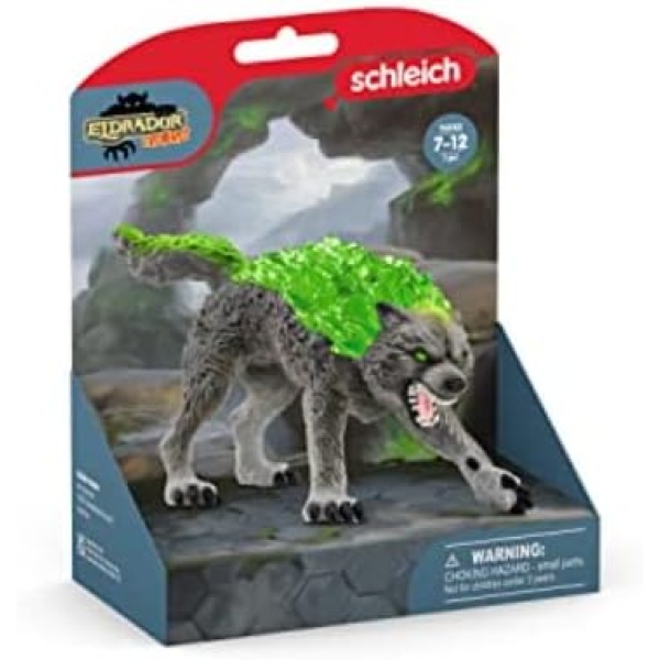 Schleich Eldrador New 2023, Mythical Creature Toys for Boys and Girls, Granite Wolf Action Figure Toy, Ages 7+