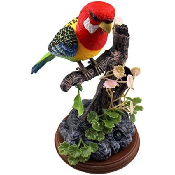 Tipmant Talking Parrots Birds Toys Electronic Animal Pets Office Home Room Decoration with Recording & Playback Function Kids Gifts (Single Bird)