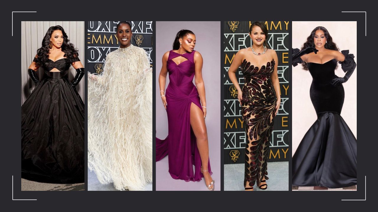 Tisha Campbell in Terani Couture, Issa Rae in Pamella Roland, Selena Gomez in Oscar De La Renta, Niecy Nash in Custom Greta Constantine + More – Fashion Bomb Daily